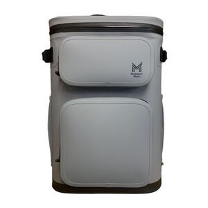 Grey - Member's Mark 24-Can Waterproof Backpack Cooler with Built-In Bottle Open